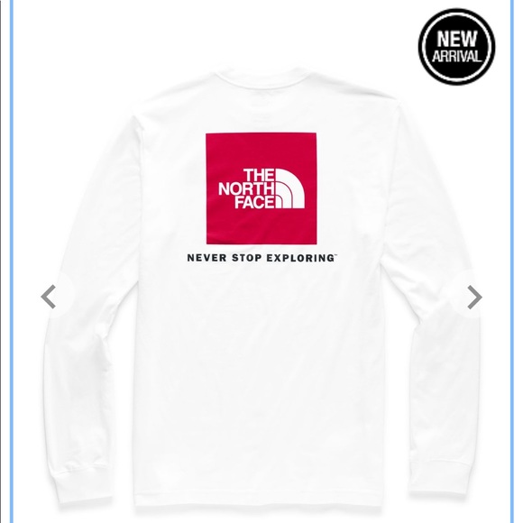 🔥🔥Beautiful new North Face t-shirt white/ Red - Picture 2 of 5